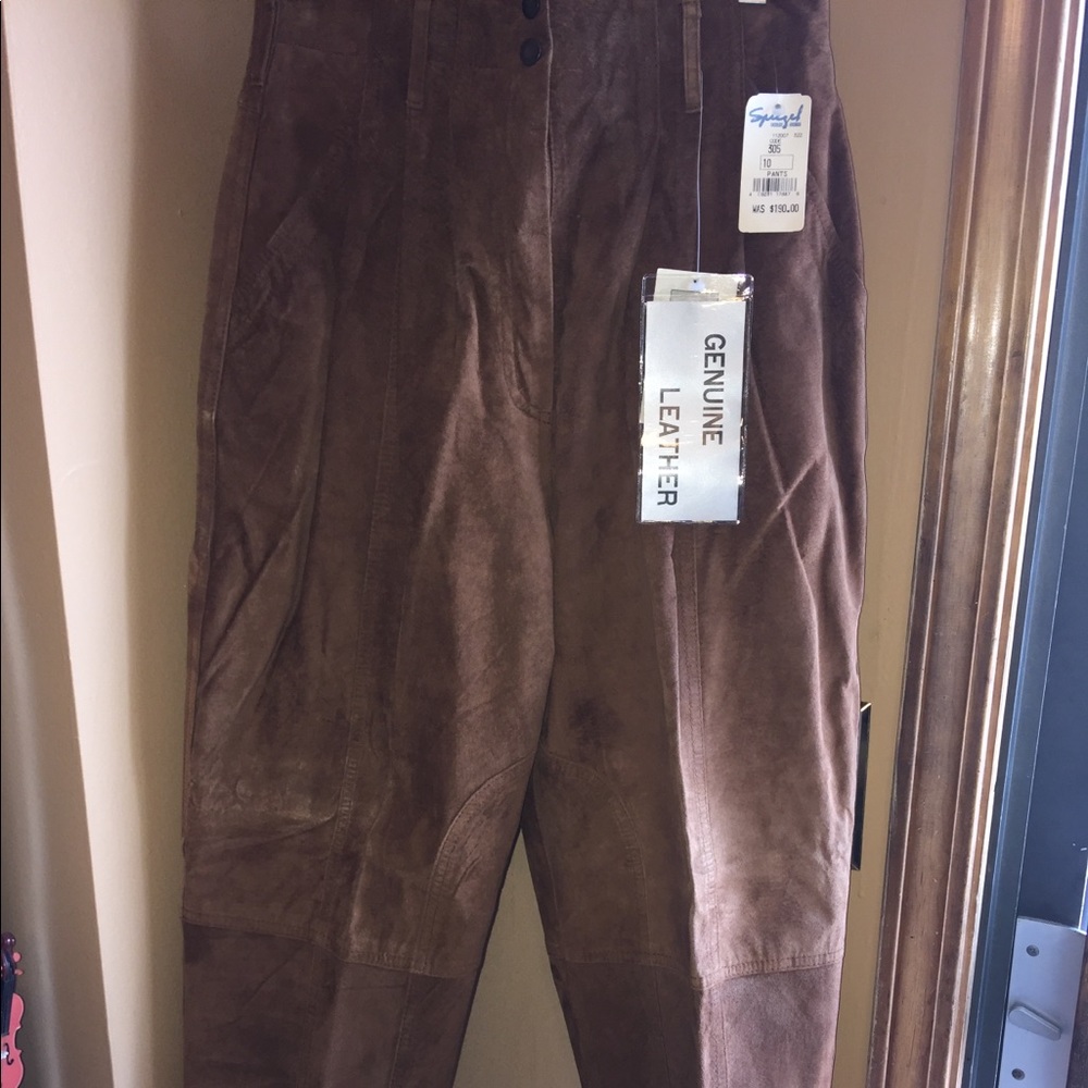 NEW, NEVER WORN: Suede Pants. Excellent Quality. Great Condition!